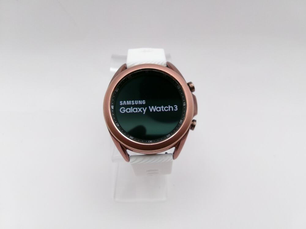 Samsung Galaxy Watch3 SM-R850 41mm Mystic Bronze White Band 8GB Used Tested